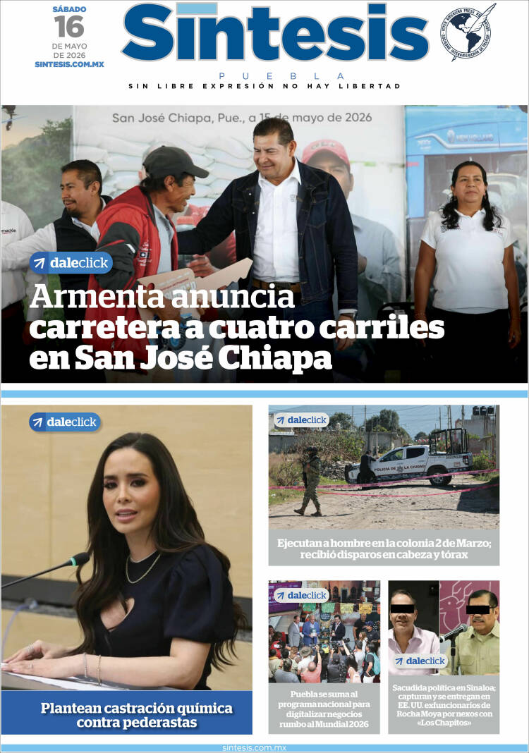 Portada de Síntesis - Puebla (M&eacute;xico)