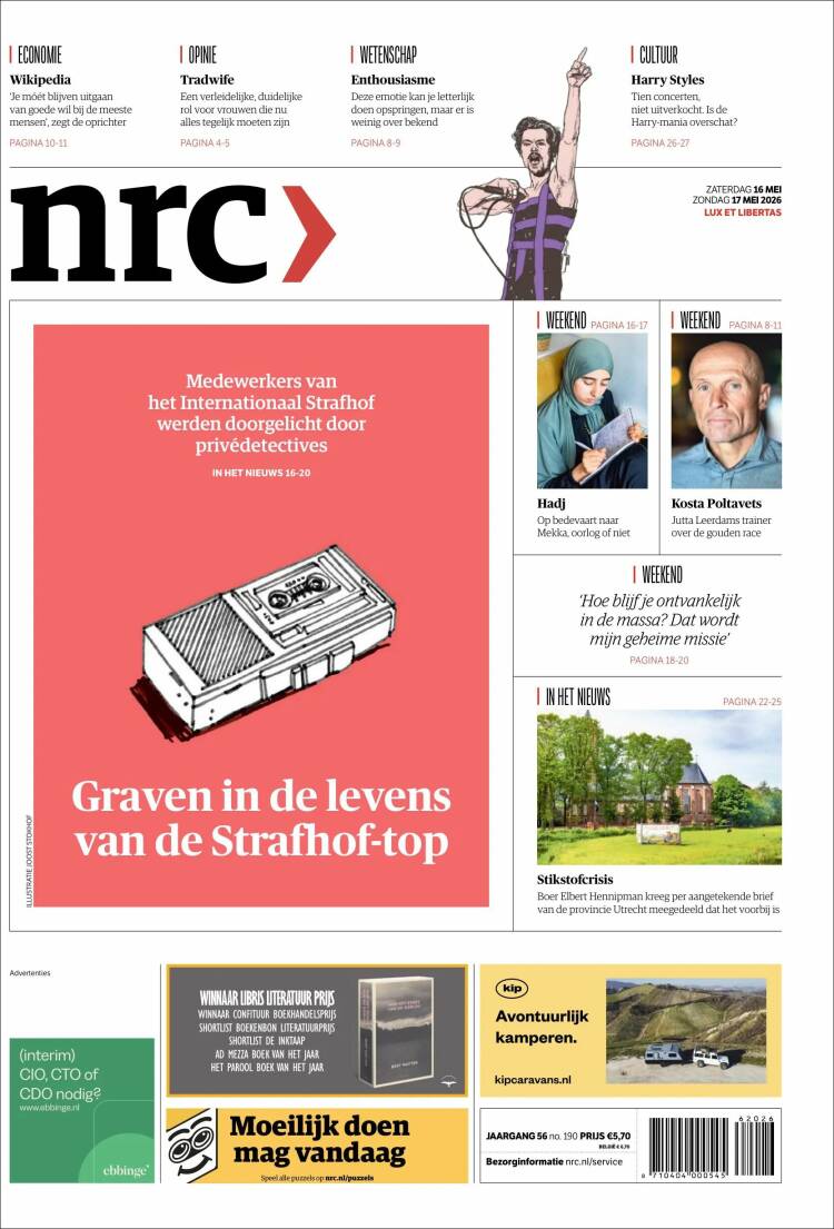 Portada de NRC Handelsblad (Pa&iacute;ses Bajos)