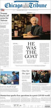 Portada de Chicago Tribune (&Eacute;tats-Unis)