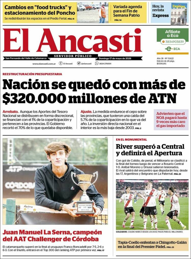 Portada de El Ancasti (Argentine)