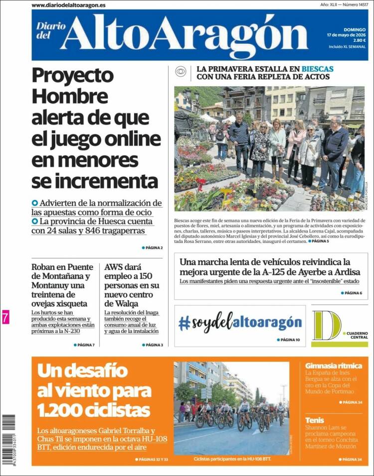 Portada de Diario del AltoAragón (Espa&ntilde;a)