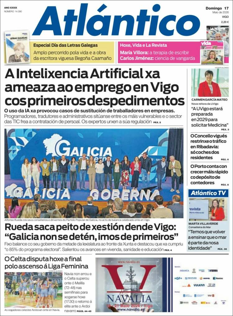 Portada de Atlántico Diario (Espa&ntilde;a)