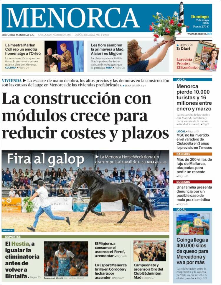 Portada de Menorca - Diario Insular (Espa&ntilde;a)