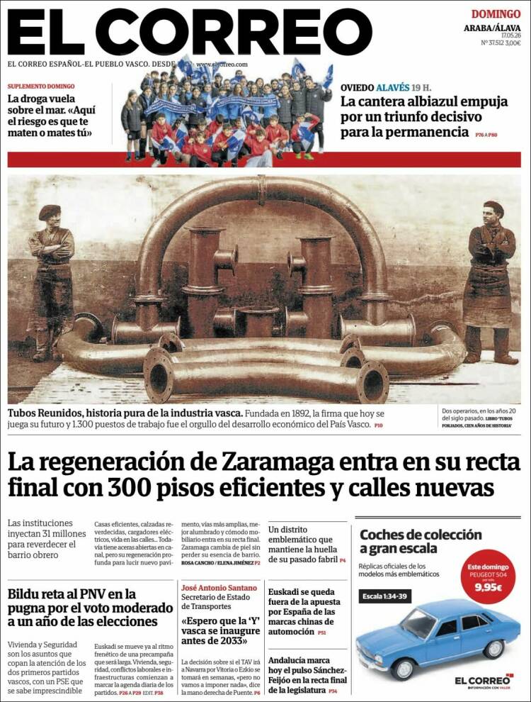 Portada de El Correo - Álava (Espa&ntilde;a)