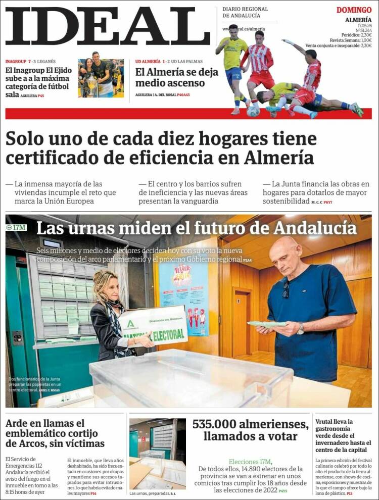 Portada de Ideal Almeria (Espa&ntilde;a)