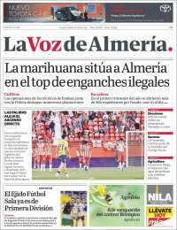 Portada de La Voz de Almería (Espa&ntilde;a)