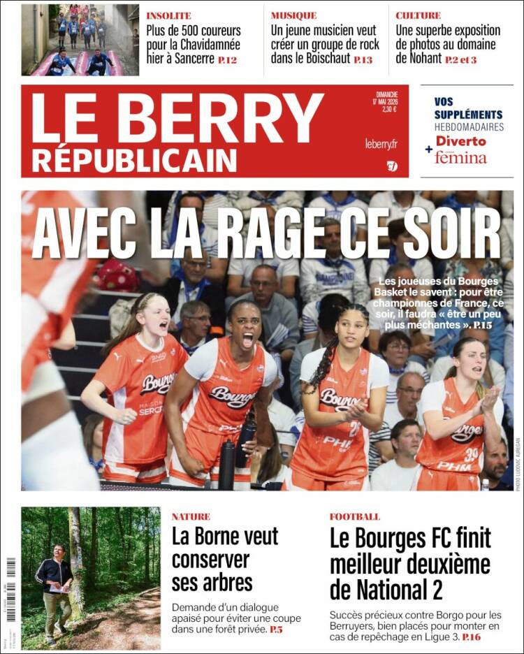 Portada de Berry Republicain (Francia)