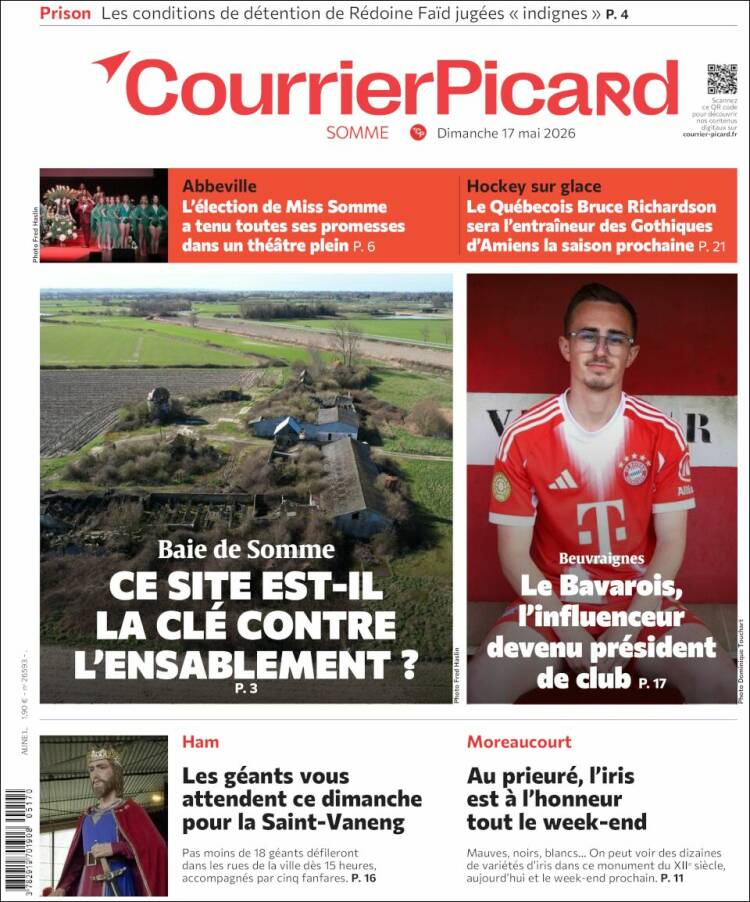 Portada de Courrier Picard (Francia)