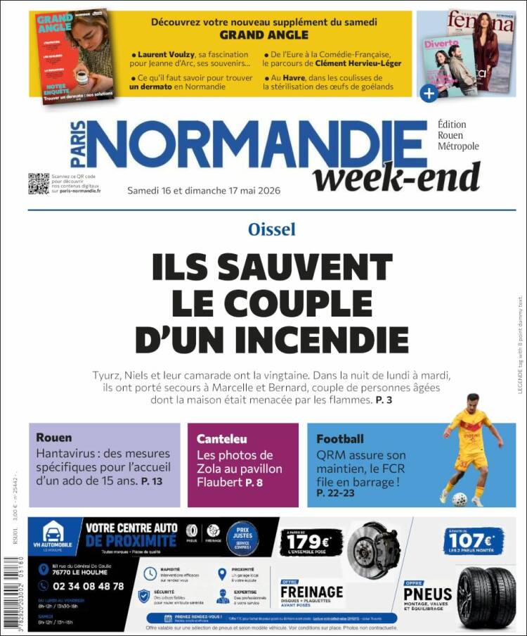 Portada de Paris Normandie (Francia)