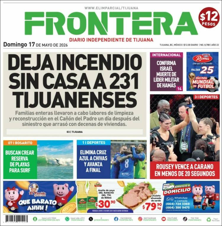 Portada de Frontera (M&eacute;xico)