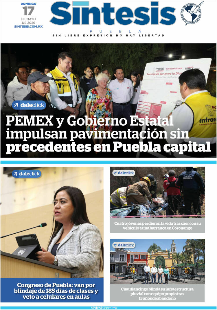 Portada de Síntesis - Puebla (M&eacute;xico)