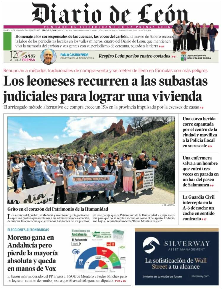 Portada de Diario de León (Espa&ntilde;a)