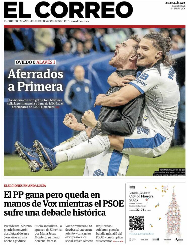 Portada de El Correo - Álava (Espa&ntilde;a)