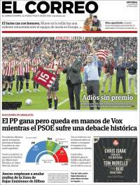 Portada de El Correo - Guipuzcoa (Espa&ntilde;a)