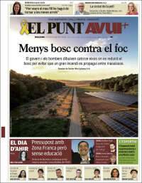 Portada de El Punt Avui (Espa&ntilde;a)