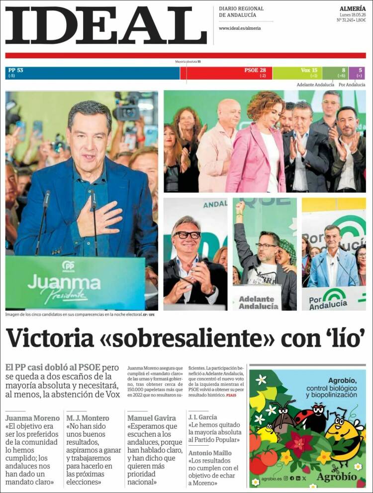 Portada de Ideal Almeria (Espa&ntilde;a)