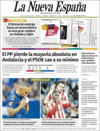 Portada de La Nueva España (Espa&ntilde;a)