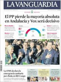 Portada de La Vanguardia (Espa&ntilde;a)