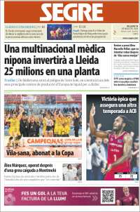 Portada de Segre (Espa&ntilde;a)