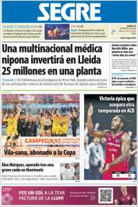 Portada de Segre  (Espa&ntilde;a)