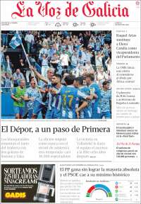 Portada de La Voz de Galicia (Espa&ntilde;a)