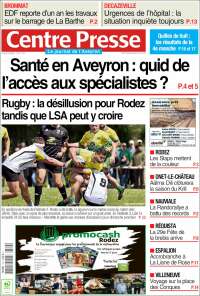 Portada de Centre Presse (Francia)