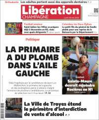 Portada de Libération Champagne (Francia)