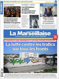 Portada de La Marseillaise (Francia)