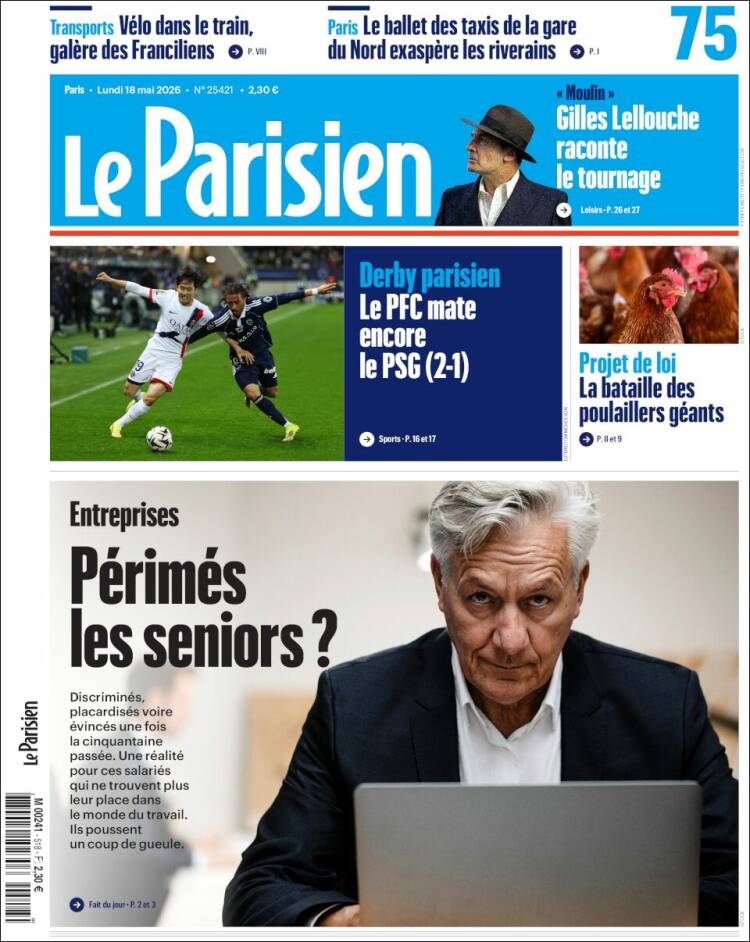 Portada de Le Parisien (Francia)