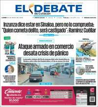 Portada de El Debate de Culiacán (M&eacute;xico)