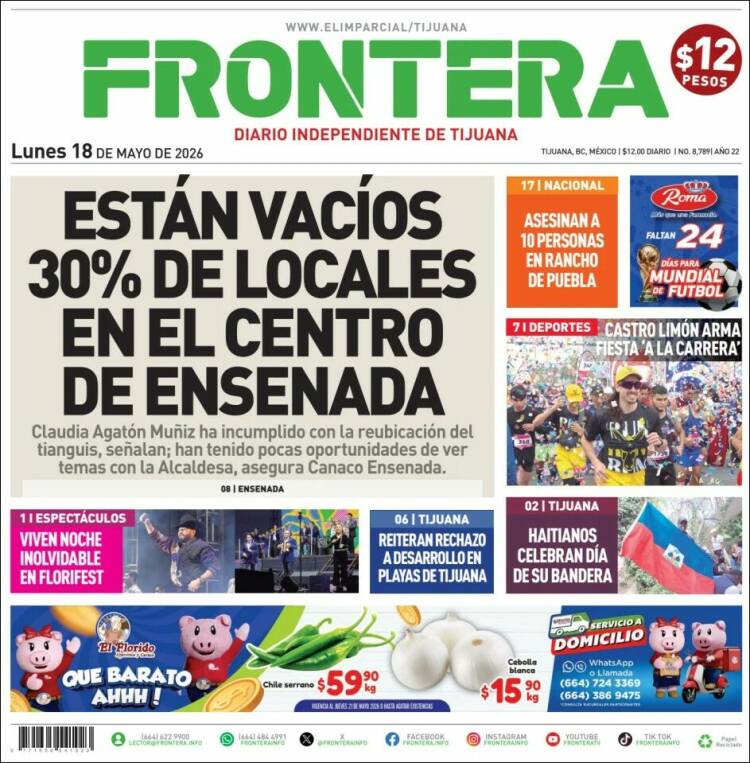 Portada de Frontera (M&eacute;xico)