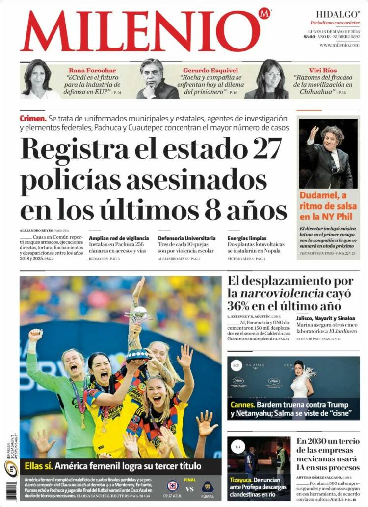 Portada de Milenio de Hidalgo (M&eacute;xico)