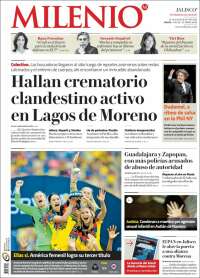 Portada de Milenio - Jalisco (M&eacute;xico)
