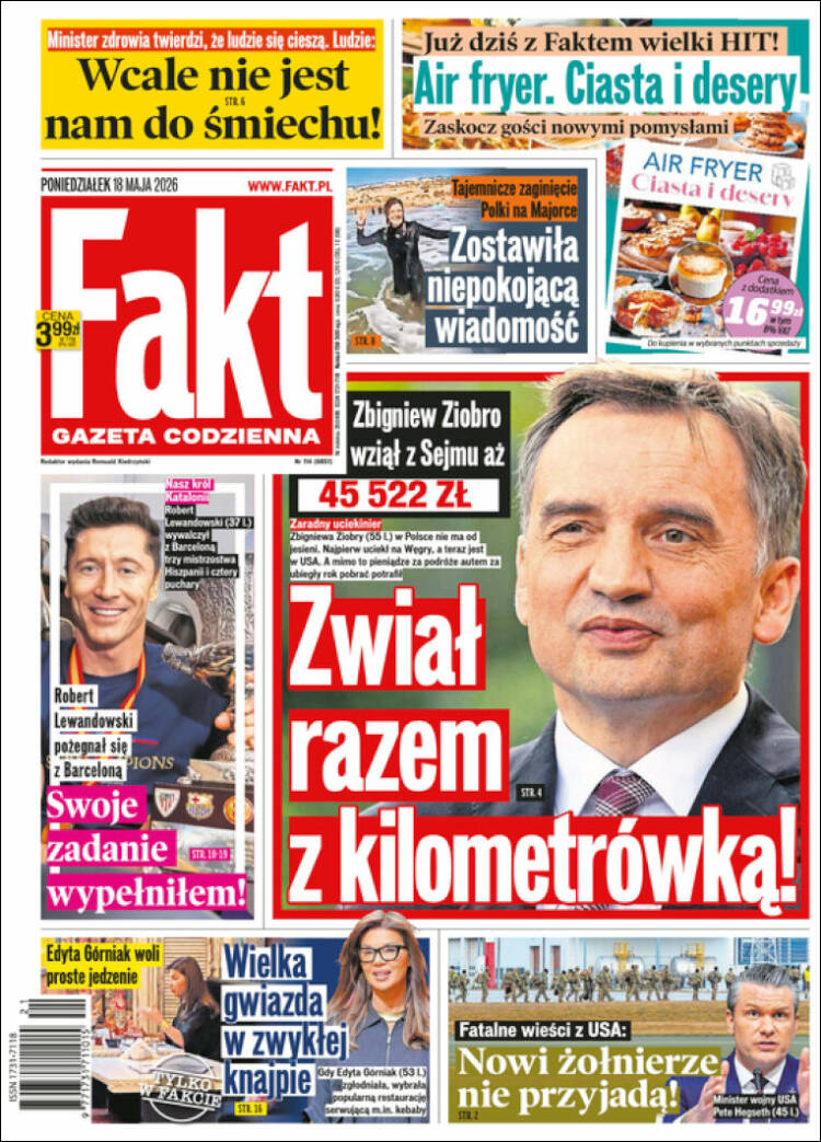 Portada de Fakt (Polonia)