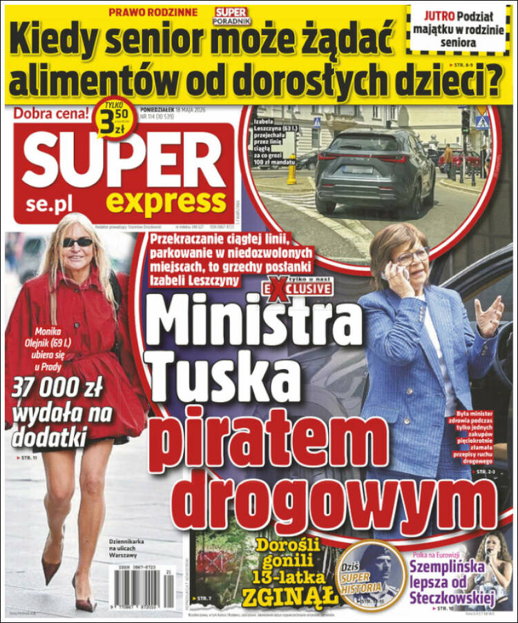 Portada de Super Express (Polonia)