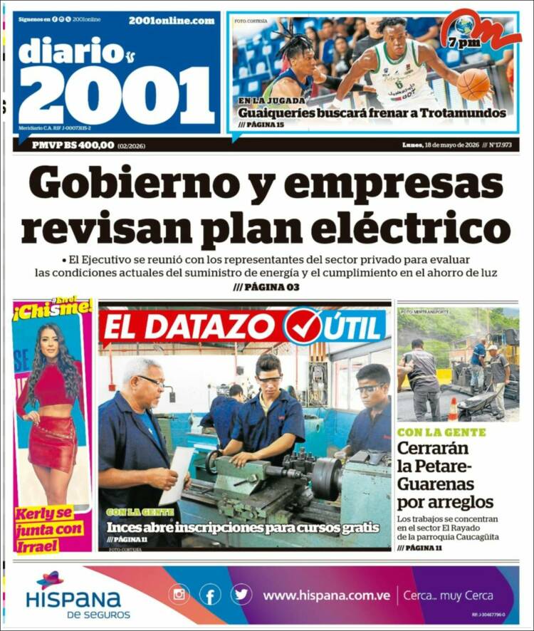 Portada de 2001 - Dosmiluno (Venezuela)