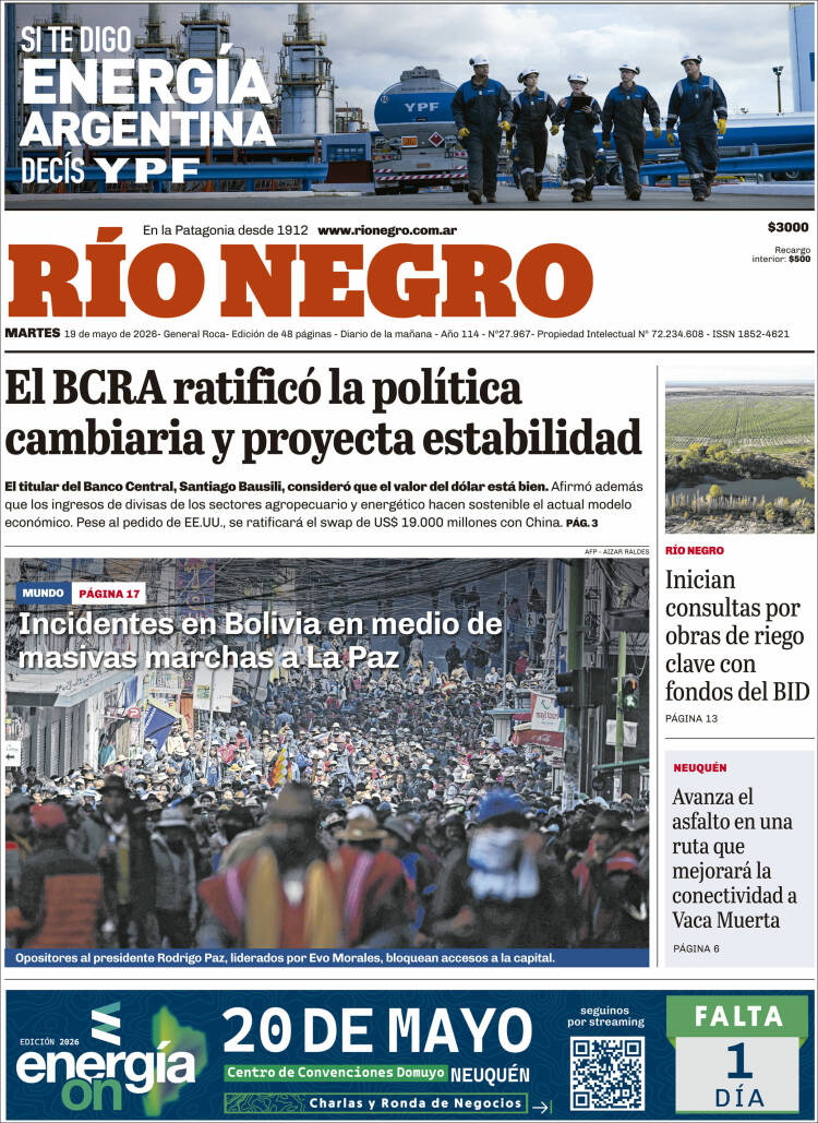 Portada de Rio Negro (Argentina)