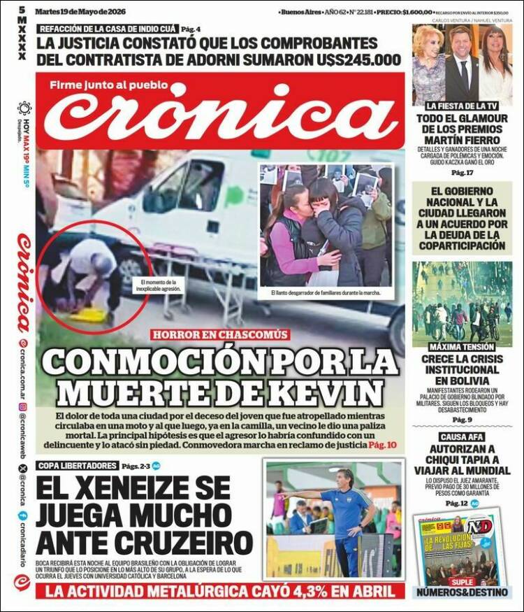 Portada de La Voz del Chaco (Argentina)
