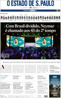 Portada de O Estado de São Paulo (Brasil)