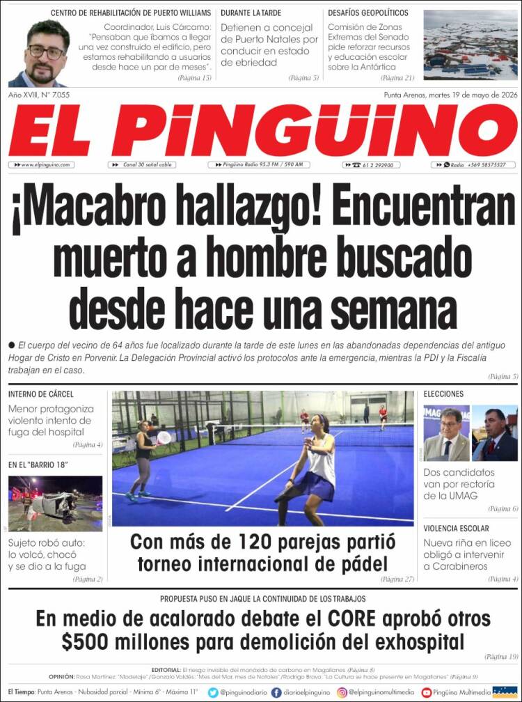 Portada de El Pingüino (Chile)