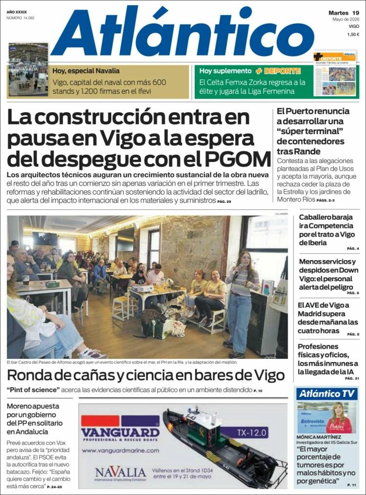 Portada de Atlántico Diario (Espa&ntilde;a)