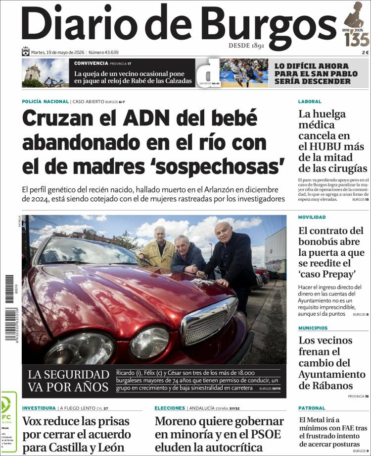 Portada de Diario de Burgos (Espa&ntilde;a)