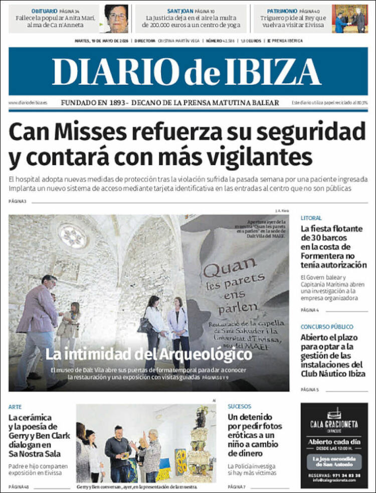 Portada de Diario de Ibiza (Espa&ntilde;a)