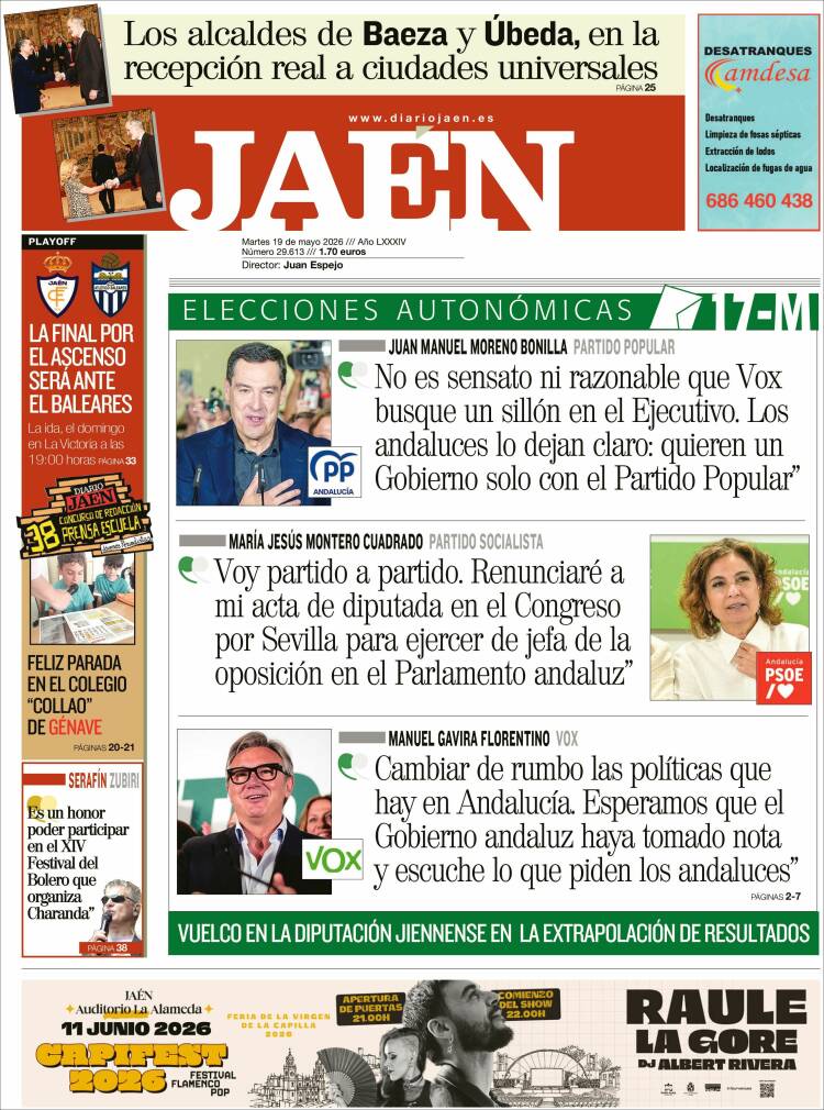 Portada de Diario Jaén (Espa&ntilde;a)