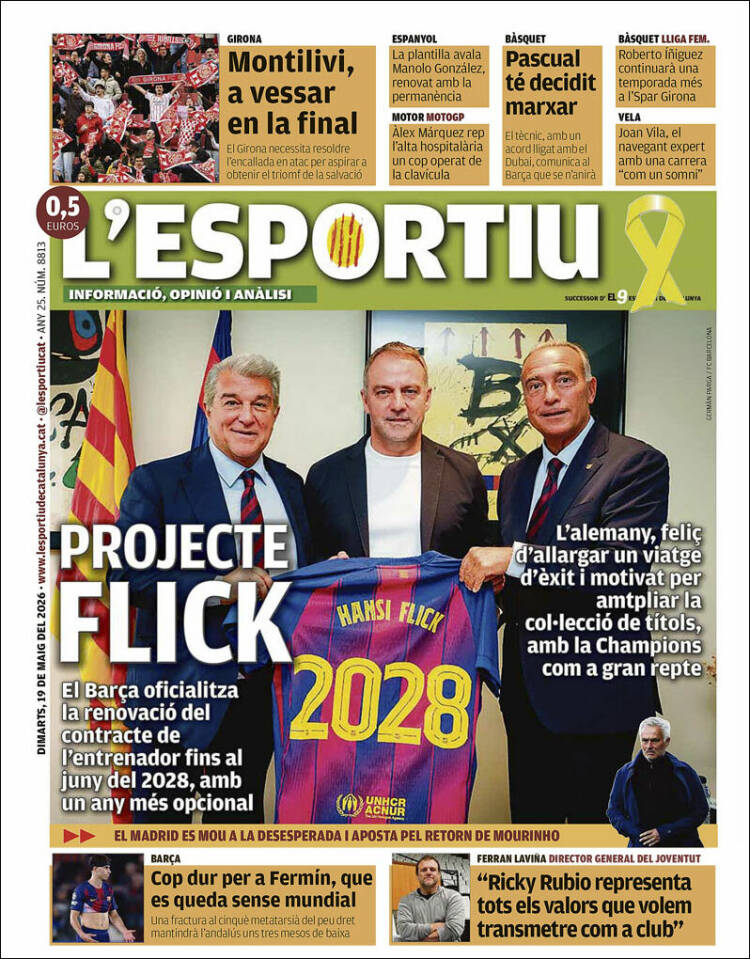 Portada de L'Esportiu (Espa&ntilde;a)