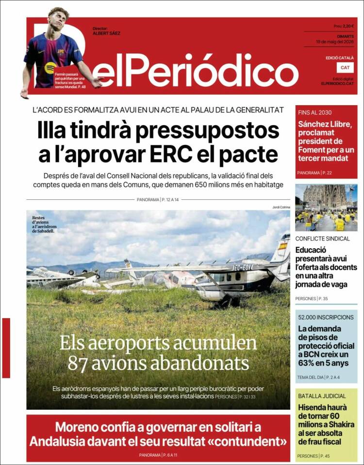 Portada de El Periódico de Catalunya (Espa&ntilde;a)