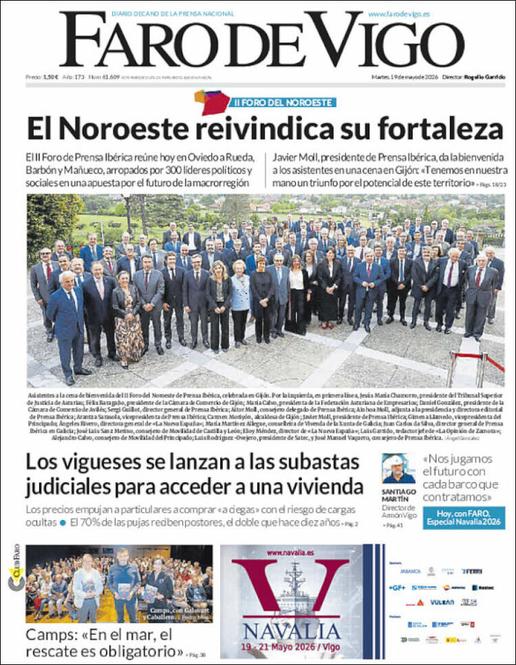 Portada de Faro de Vigo (Espa&ntilde;a)