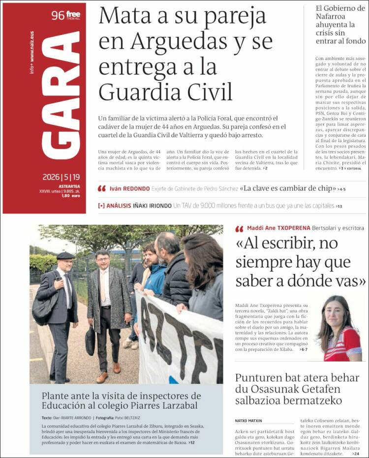 Portada de Gara (Espa&ntilde;a)