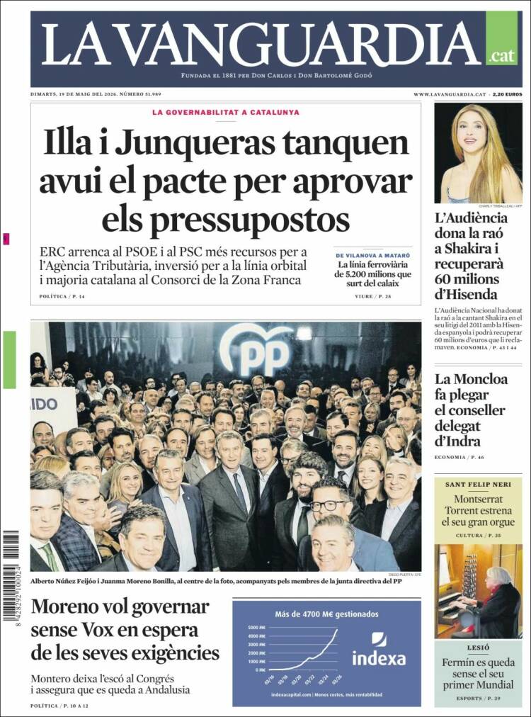 Portada de La Vanguardia (Espa&ntilde;a)