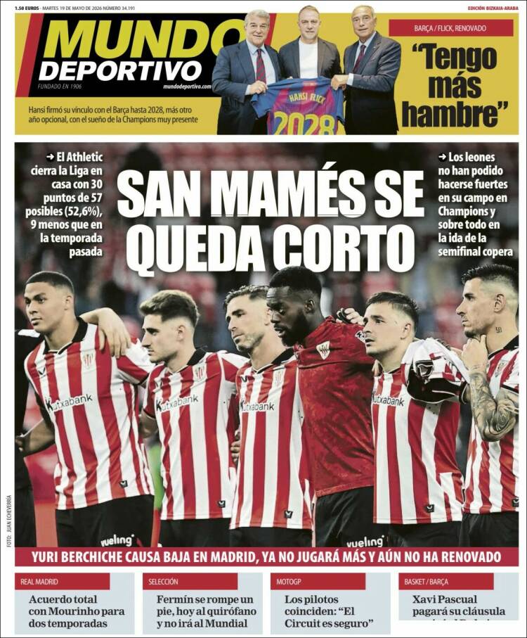 Portada de Mundo Deportivo Bizkaia (Espa&ntilde;a)